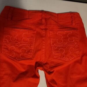 Tory Burch Vibrant Orange Size 27 Cropped Pants